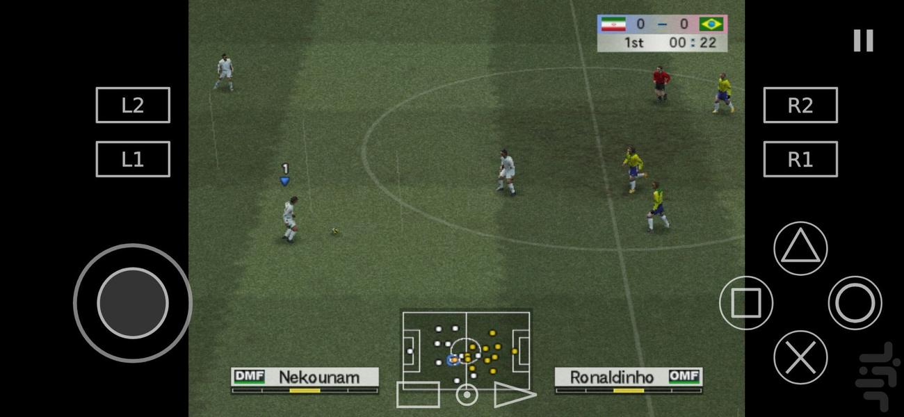 بازی فوتبال وی2006 - Gameplay image of android game