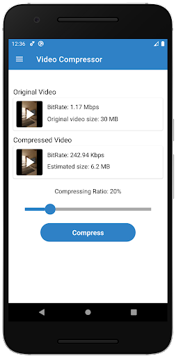 Video Compressor - عکس برنامه موبایلی اندروید