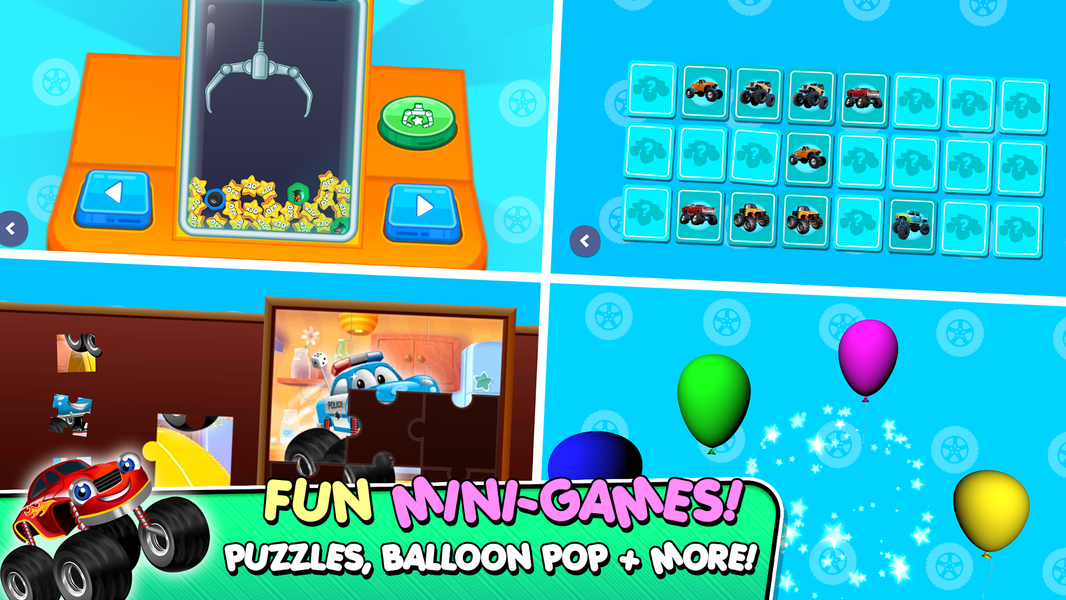 Monster Trucks Game for Kids ۳ - عکس بازی موبایلی اندروید