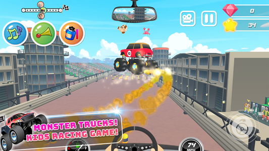 Monster Truck Racing - Racing Games - Videos Games for Kids