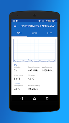 CPU/GPU/Battery Monitor & Noti - عکس برنامه موبایلی اندروید