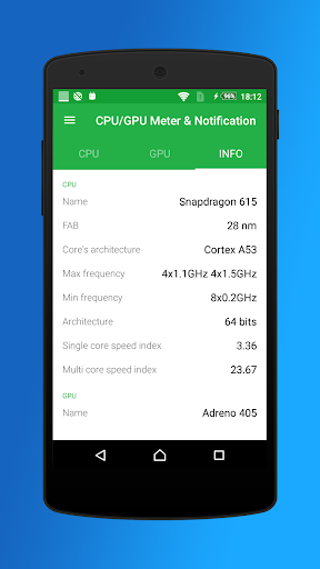 CPU/GPU/Battery Monitor & Noti - عکس برنامه موبایلی اندروید