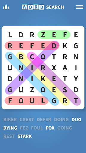 Word Search · Puzzles - Gameplay image of android game