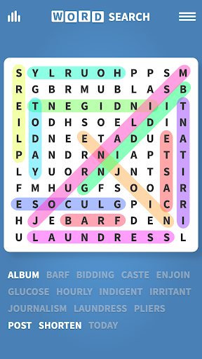 Word Search · Puzzles - Gameplay image of android game