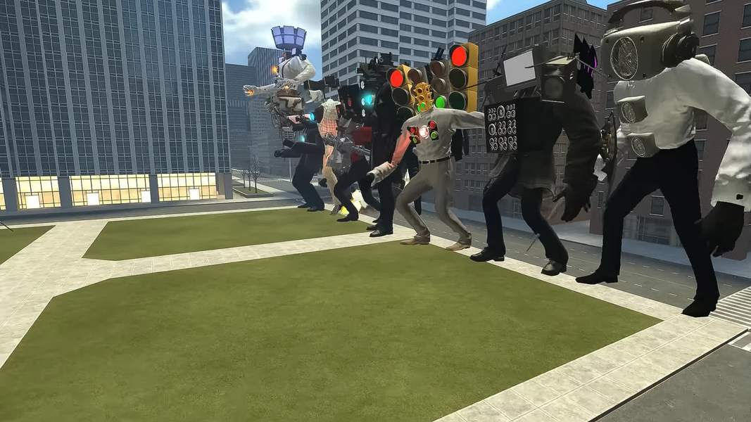 Kamera Monster Vs Head Sink - Gameplay image of android game