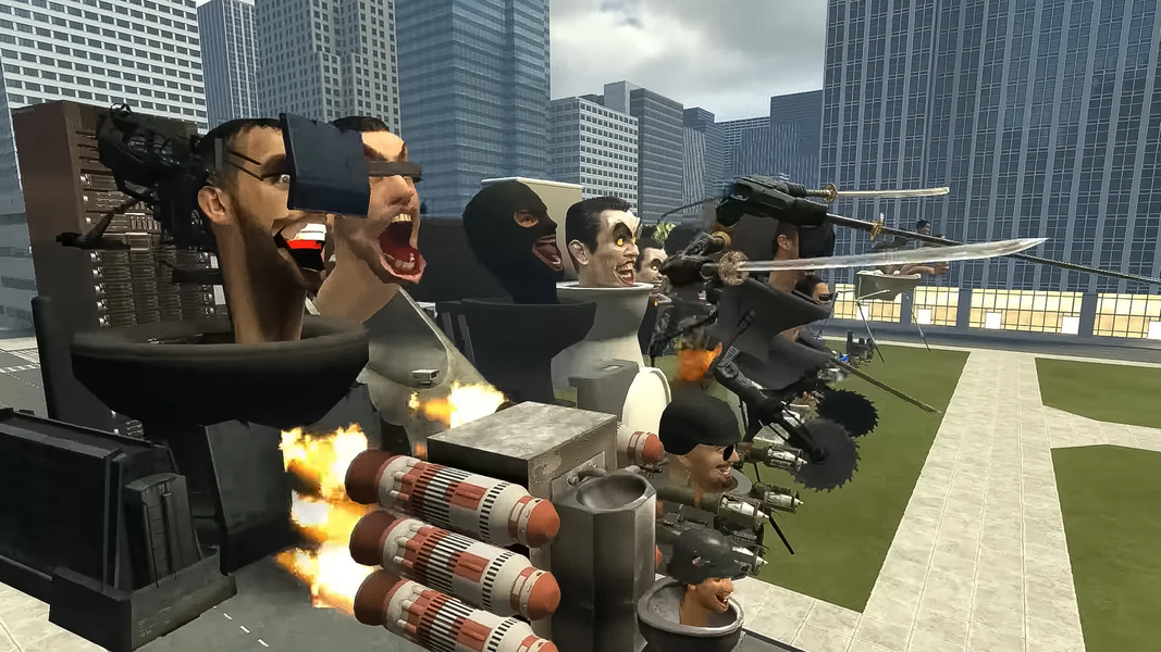 Kamera Monster Vs Head Sink - Gameplay image of android game