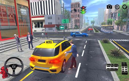 City Taxi Driving Game 2018: Taxi Driver Fun - Gameplay image of android game