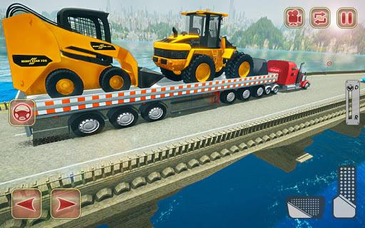 Construction Trucks & Heavy Excavator Transporter - عکس بازی موبایلی اندروید