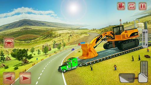Construction Trucks & Heavy Excavator Transporter - عکس بازی موبایلی اندروید