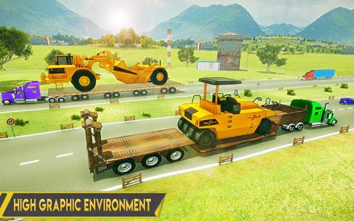 Construction Trucks & Heavy Excavator Transporter - عکس بازی موبایلی اندروید