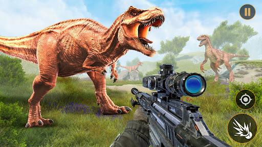 Wild Dino Hunt: Shooting Games - Gameplay image of android game