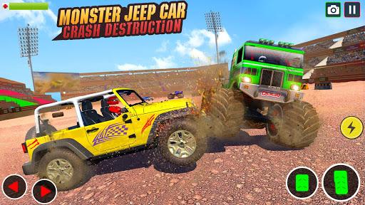 Prado Jeep Car Destruction: Demolition Derby Games - عکس برنامه موبایلی اندروید