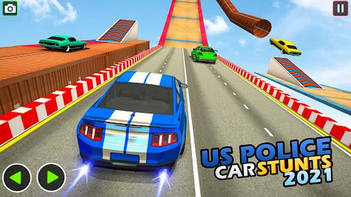 Police Car Stunts: Car Games - Gameplay image of android game