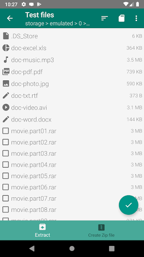 Easy Unrar, Unzip & Zip - Image screenshot of android app