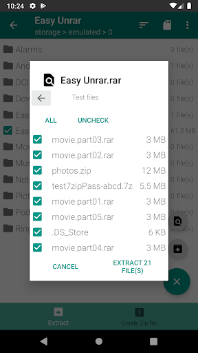 Easy Unrar, Unzip & Zip – باز کردن فایل زیپ - عکس برنامه موبایلی اندروید