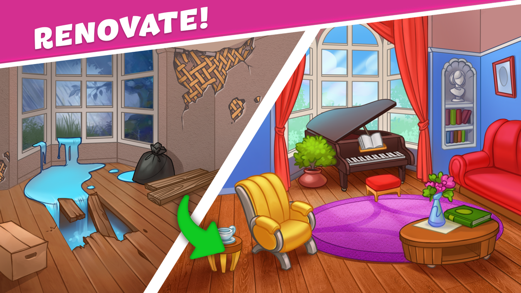 Alice's Hotel - Match Story - عکس بازی موبایلی اندروید