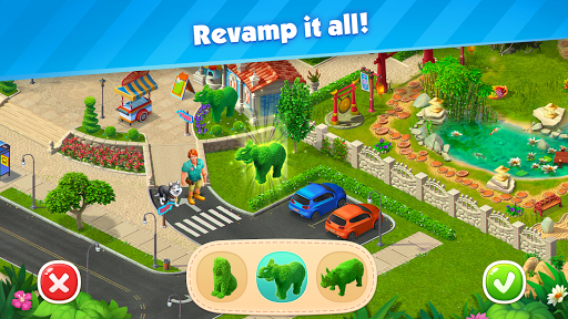 Park Town:Match 3 with a story - Gameplay image of android game