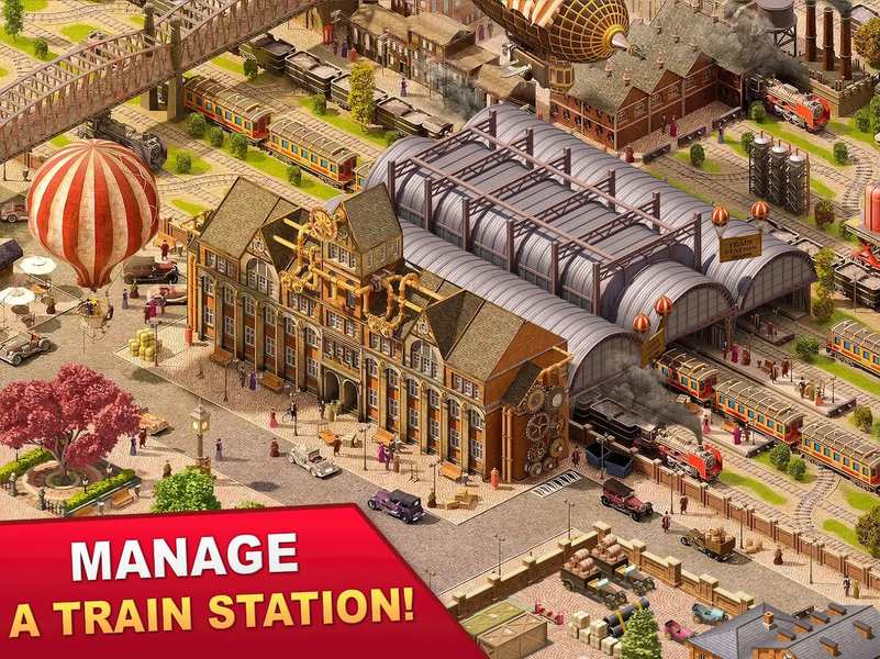 Steam City: Town building game - عکس بازی موبایلی اندروید