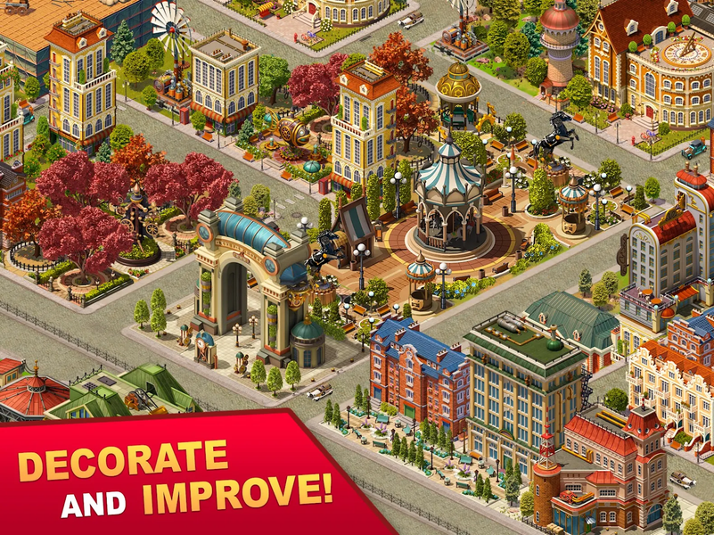 Steam City: Town building game - عکس بازی موبایلی اندروید