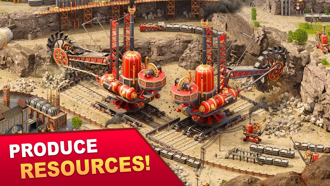 Steam City: Town building game - عکس بازی موبایلی اندروید