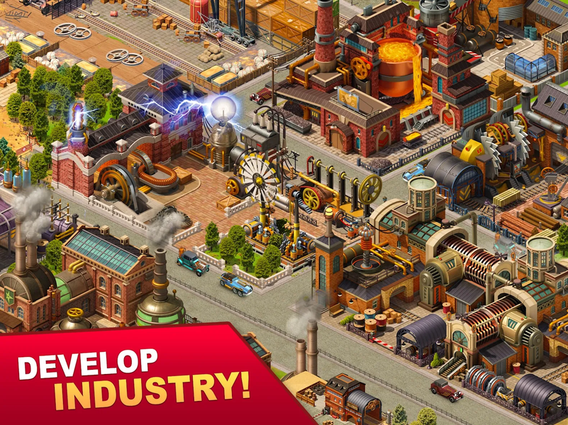 Steam City: Town building game - عکس بازی موبایلی اندروید