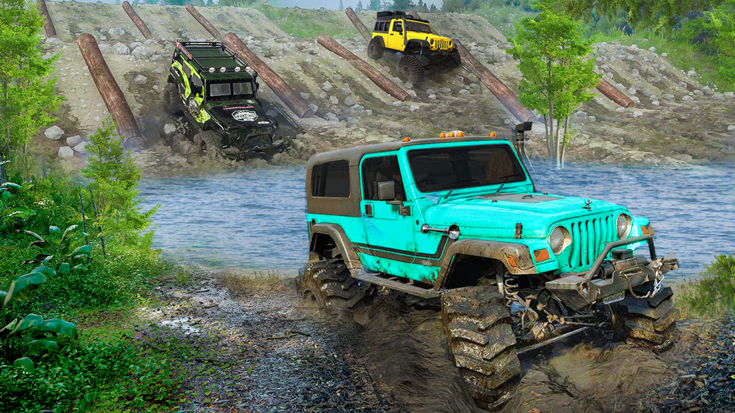 Jeep Racing Offroad Rally Race - Gameplay image of android game
