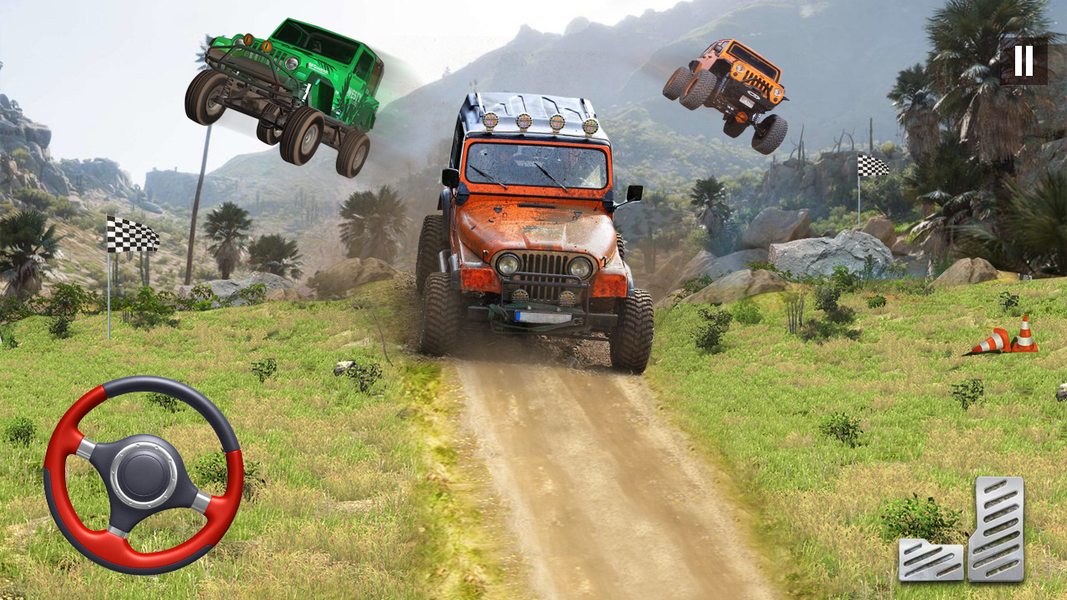 Jeep Racing Offroad Rally Race - Gameplay image of android game