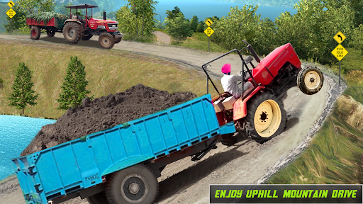 Farming Tractor Trolley Sim 3D - Gameplay image of android game