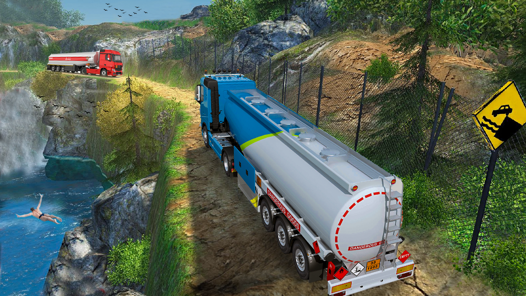 Truck Simulator US :Oil Tanker - Gameplay image of android game