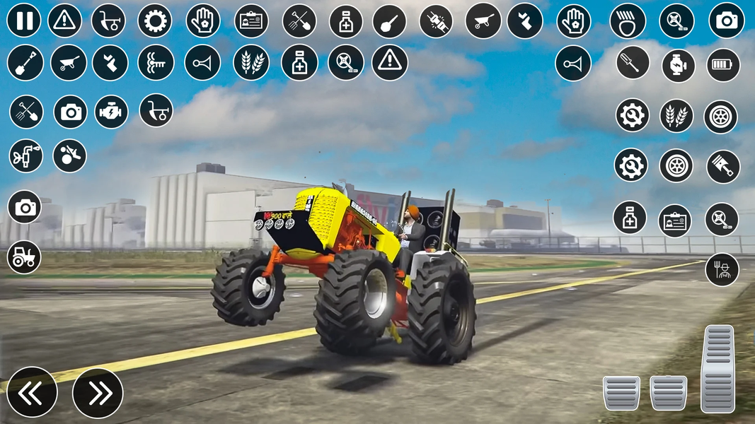 Indian Tractor Farming Game 3D - Gameplay image of android game