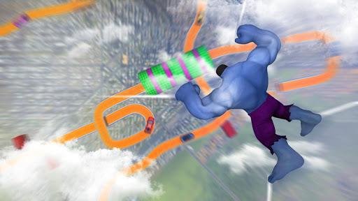 Superhero Games - Mega Ramp - Gameplay image of android game