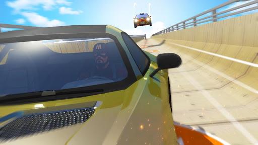 Superhero Games - Mega Ramp - Gameplay image of android game