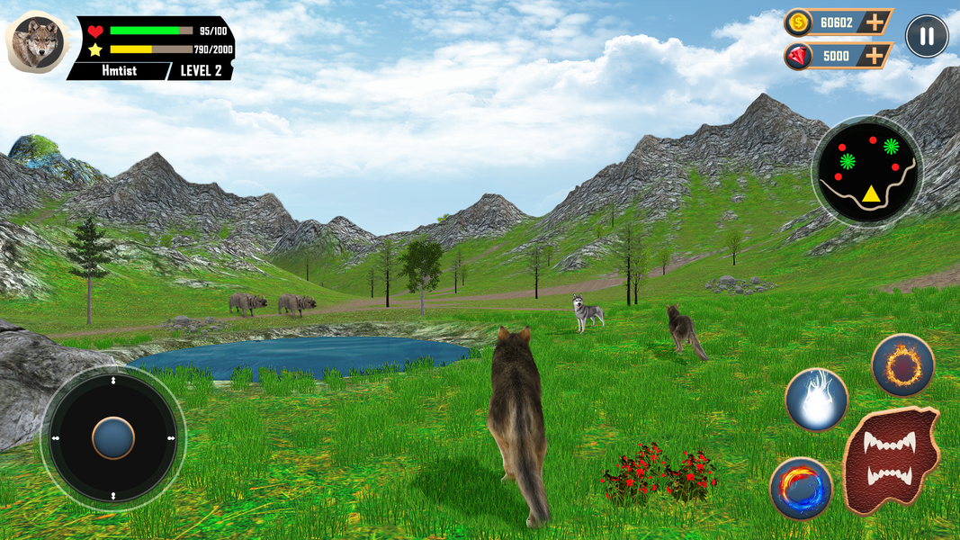 Wild Wolf Simulator Games 3d - عکس بازی موبایلی اندروید