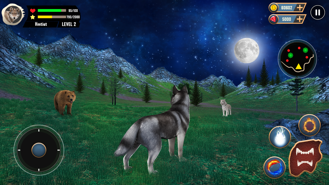 Wild Wolf Simulator Games 3d - عکس بازی موبایلی اندروید