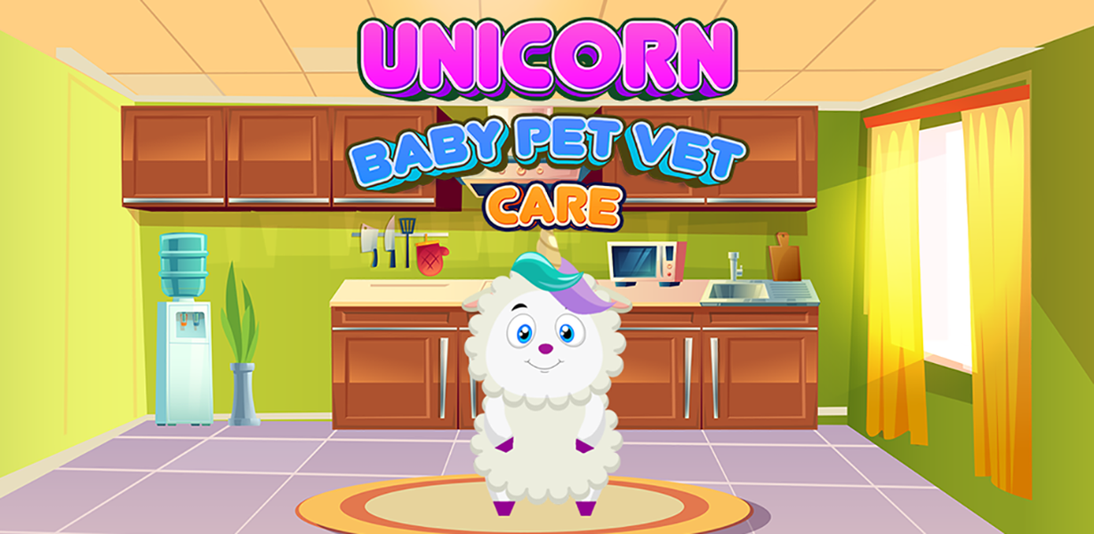 Unicorn Baby Pet Vet Care Game - Gameplay image of android game