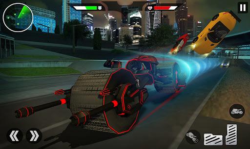 Flying Bat Robot Bike Game - Image screenshot of android app