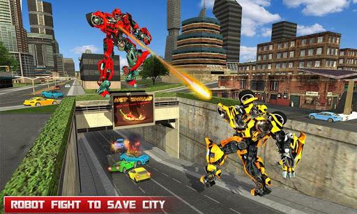 Fire Truck Robot Car Game - Gameplay image of android game