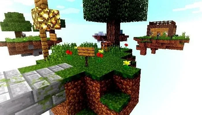 Skyblock map game for Minecraf - عکس بازی موبایلی اندروید