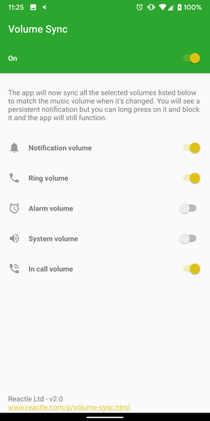 VolumeSync - Sync your volume - Image screenshot of android app