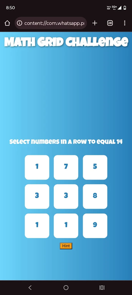 NS : Math Grid - عکس برنامه موبایلی اندروید