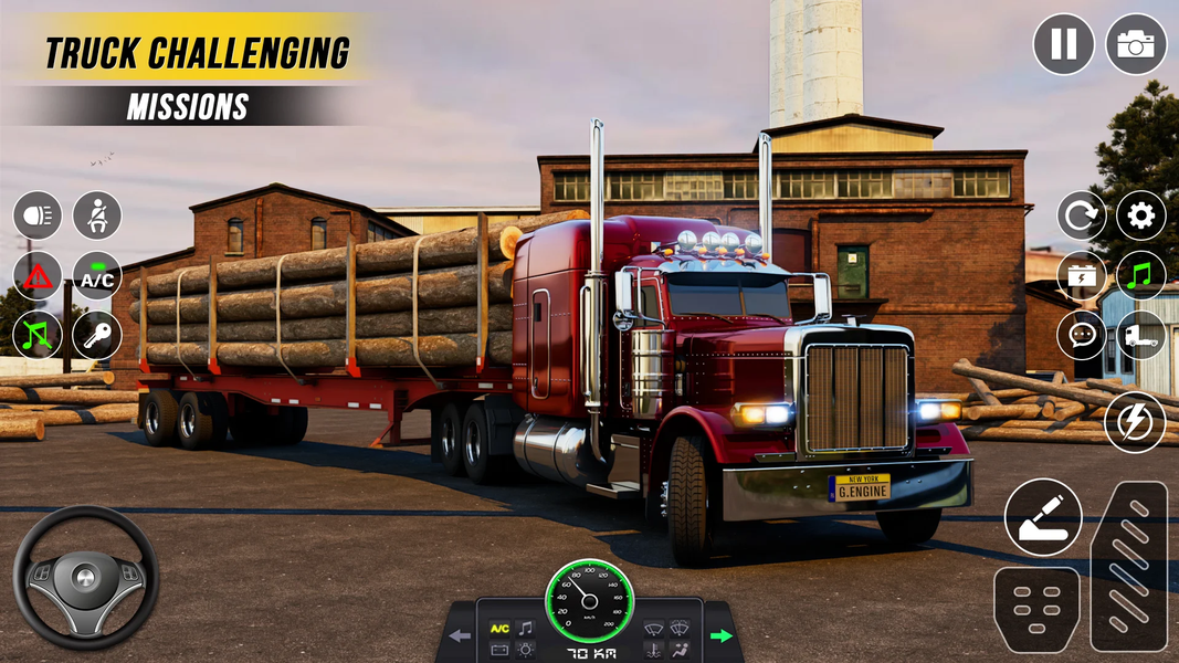 US Truck Simulator: Truck Game - Gameplay image of android game