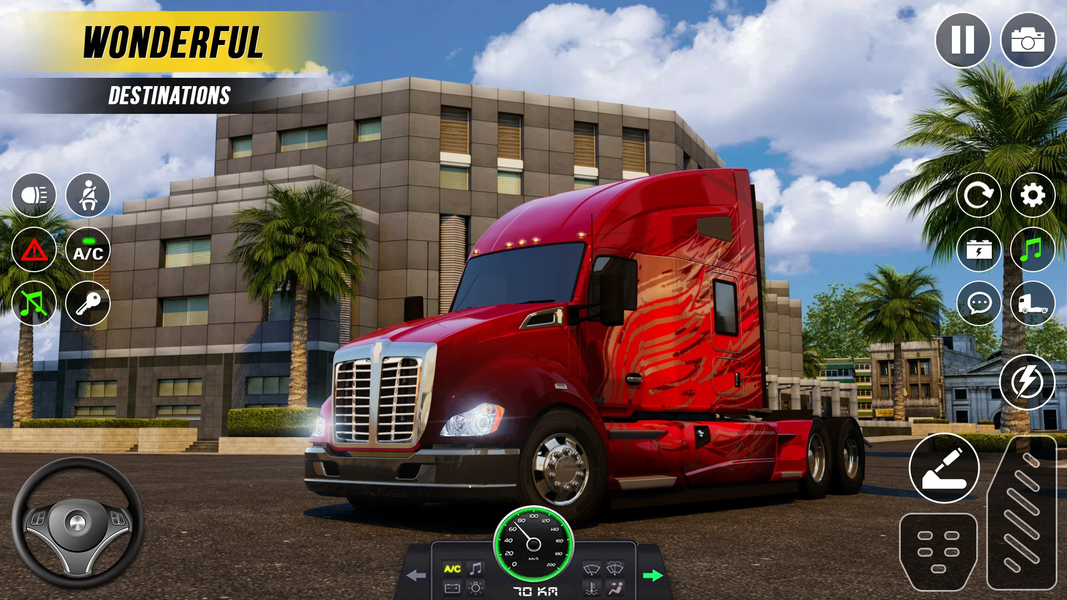 US Truck Simulator: Truck Game - Gameplay image of android game