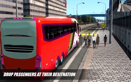 Coach Driver Hill Bus Simulator 3D - Gameplay image of android game