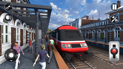 City Train Driver Simulator 3D - Gameplay image of android game
