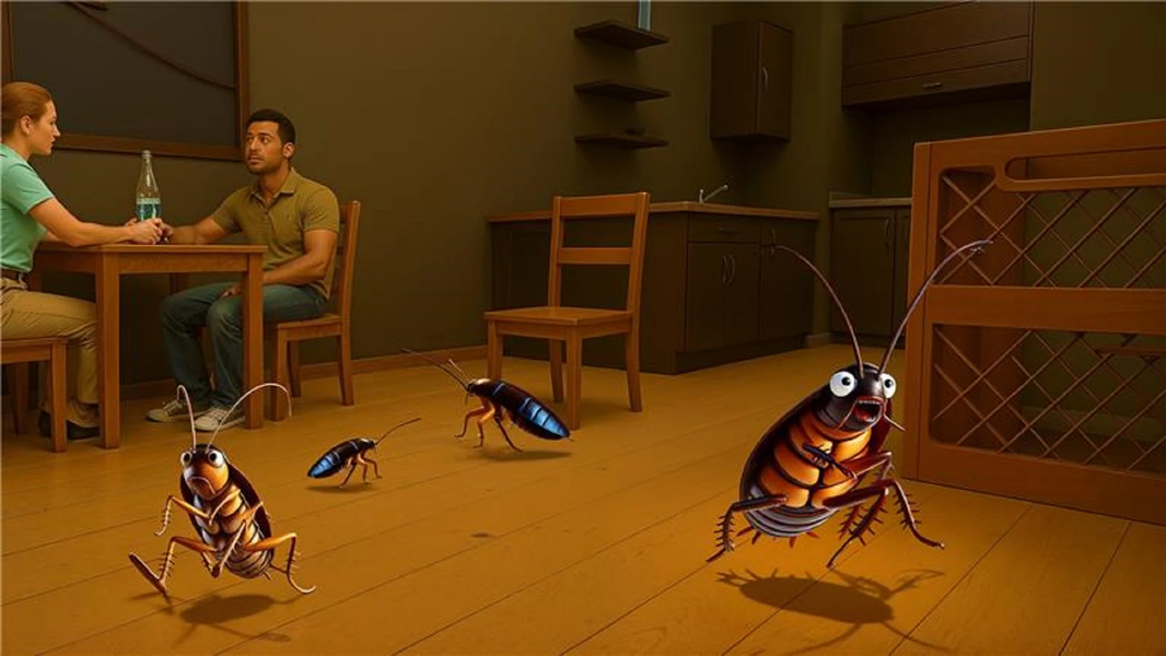 Scary Cockroach Fun Simulator - عکس بازی موبایلی اندروید