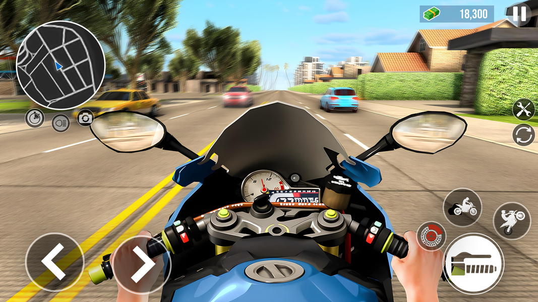 Real Moto Bike Rider Simulator - Gameplay image of android game