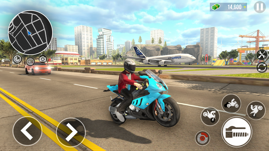 Real Moto Bike Rider Simulator - Gameplay image of android game