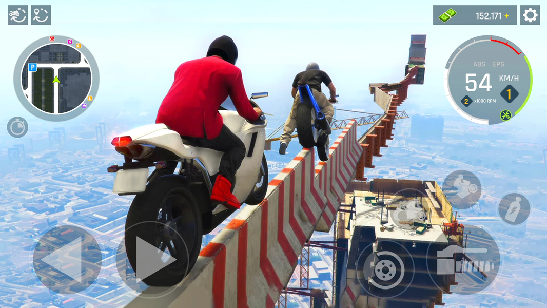 Real Motocycle Driving Game 3D - Gameplay image of android game