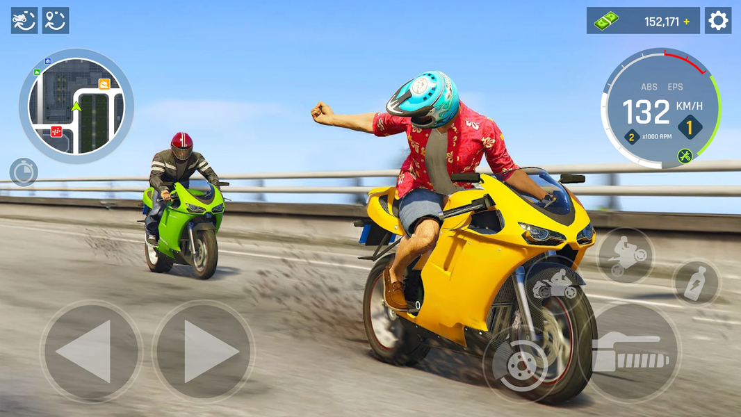 Real Motocycle Driving Game 3D - Gameplay image of android game
