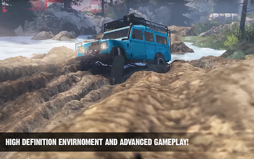 Offroad Cruiser Tough Driving 4x4 Simulation Game - Gameplay image of android game